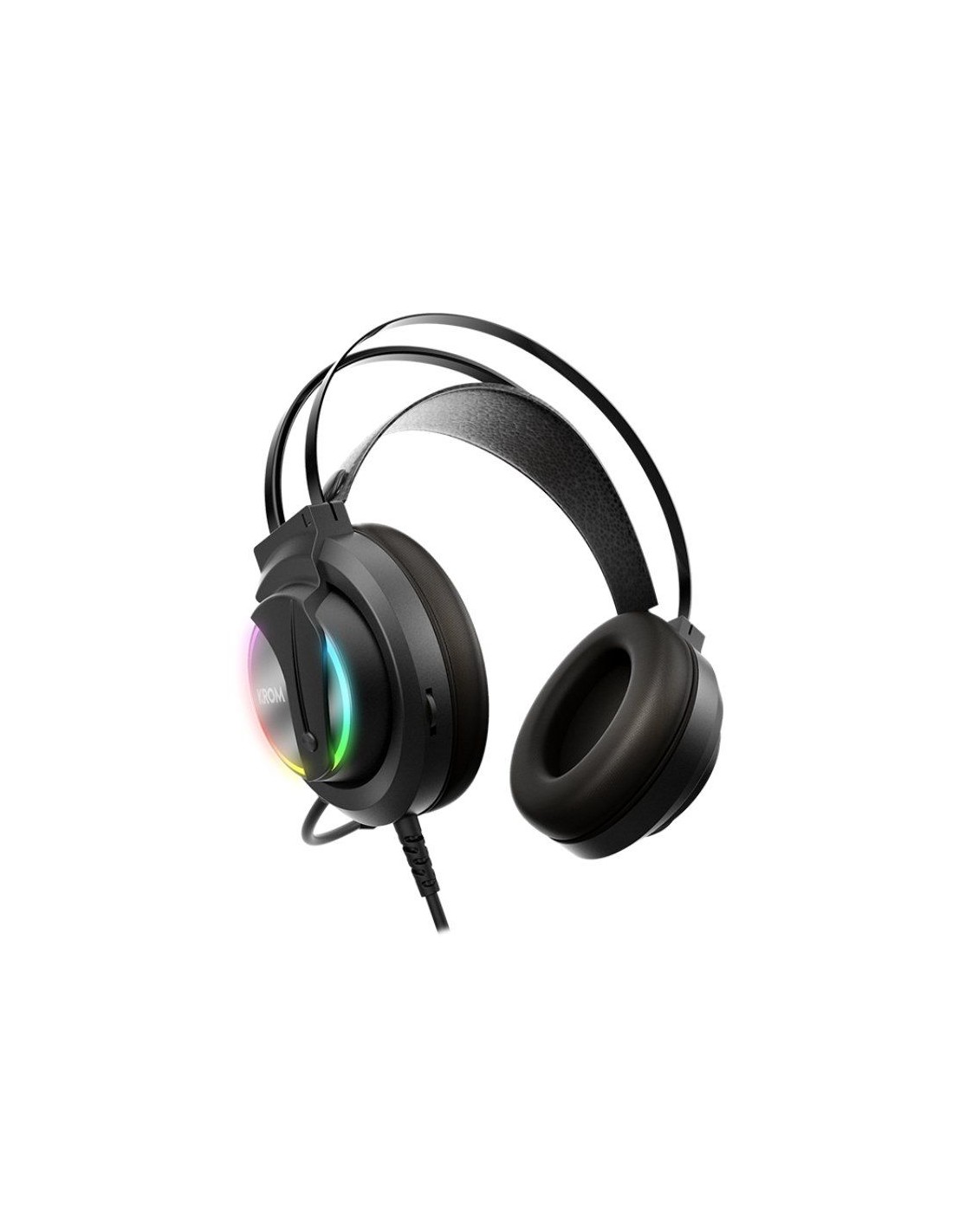 Auriculares Gaming con Micrófono Krom Kappa/ Jack 3.5/ USB 2.0/ Negros