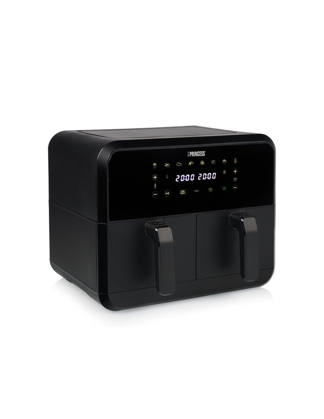 Freidora por Aire / Sin Aceite Princess Double Basket Airfryer/ 2400W/ Capacidad 8L