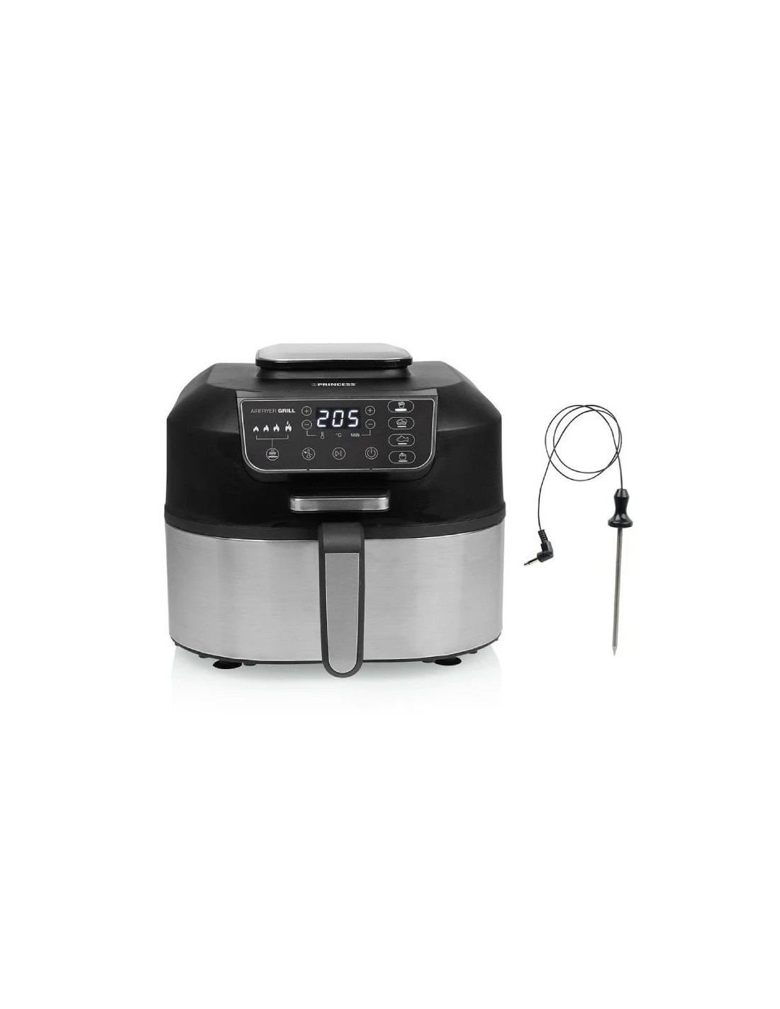 Freidora por Aire / Sin Aceite con Parrilla Princess Airfryer Grill/ 1760W/ Capacidad 5.6L