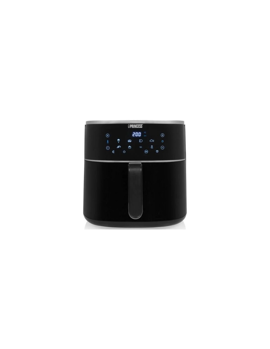 Freidora por Aire / Sin Aceite Princess Digital Aerofryer/ 1800W/ Capacidad 8L