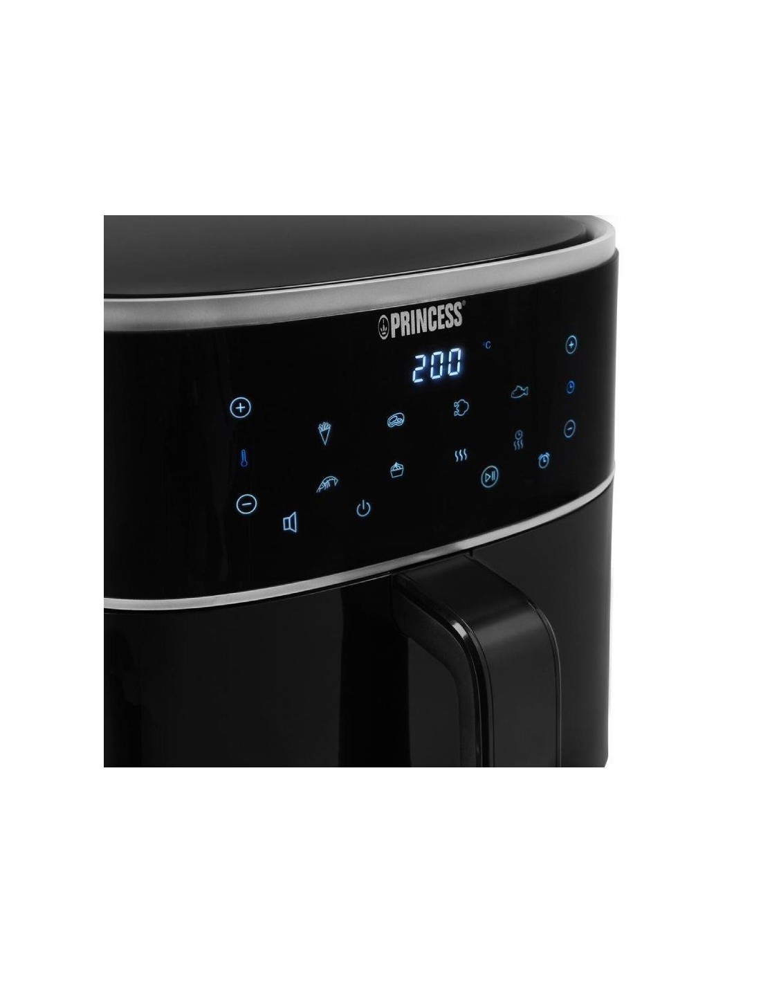 Freidora por Aire / Sin Aceite Princess Digital Aerofryer/1500W/ Capacidad 6L