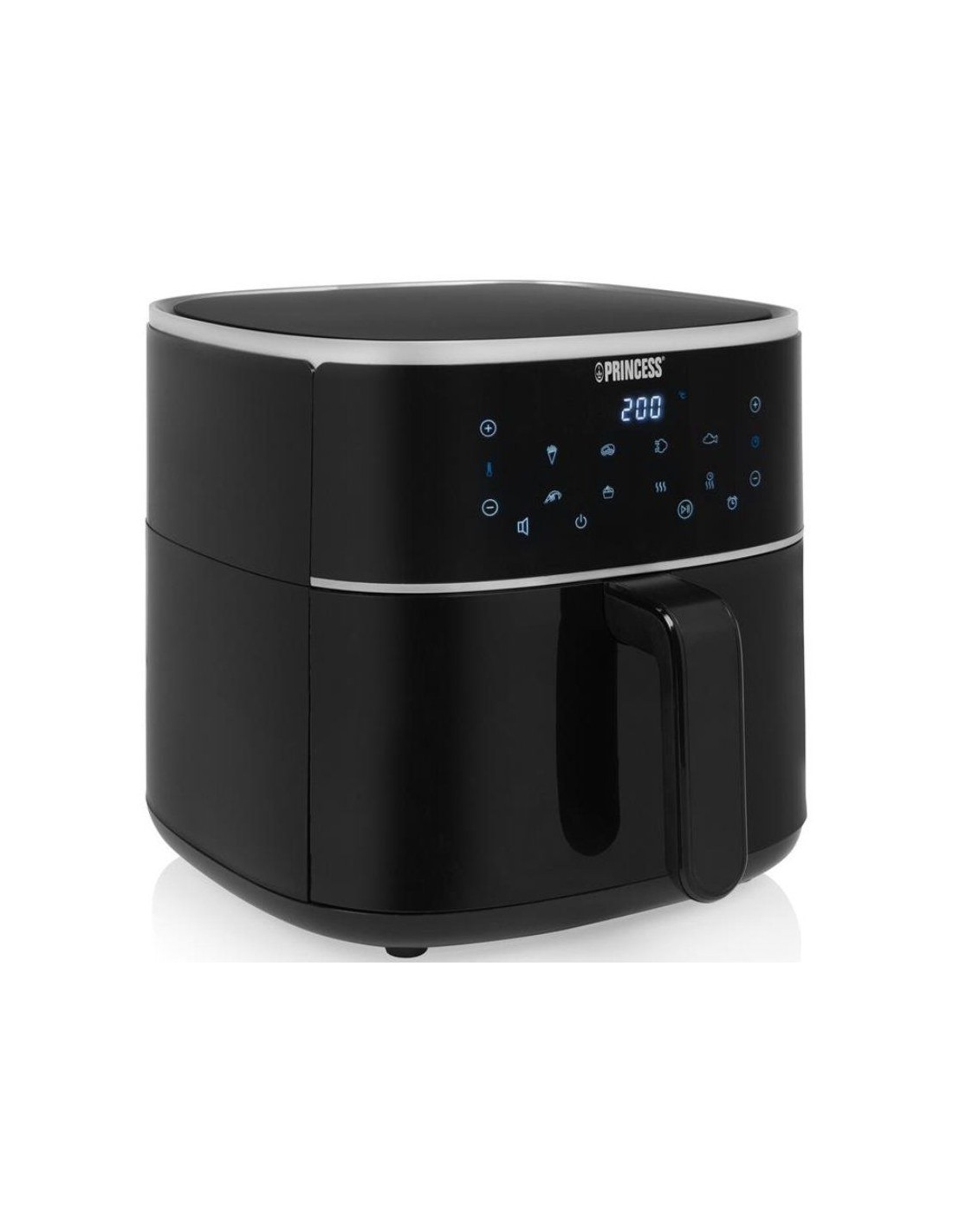 Freidora por Aire / Sin Aceite Princess Digital Aerofryer/1500W/ Capacidad 6L