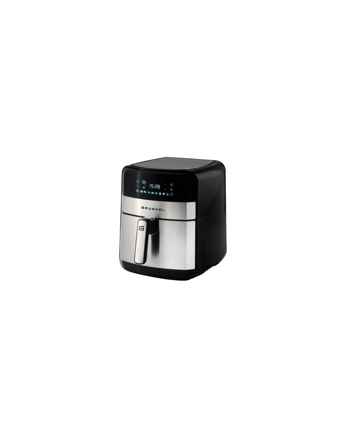 Freidora por Aire / Sin Aceite Grunkel Steel Tasty Fryer/ 1500W/ Capacidad 6L
