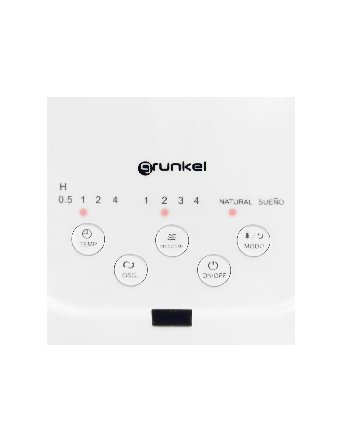 Ventilador de Pie Grunkel FAN-14SILENCE/ 24W/ 5 Aspas 35cm/ 4 Velocidades