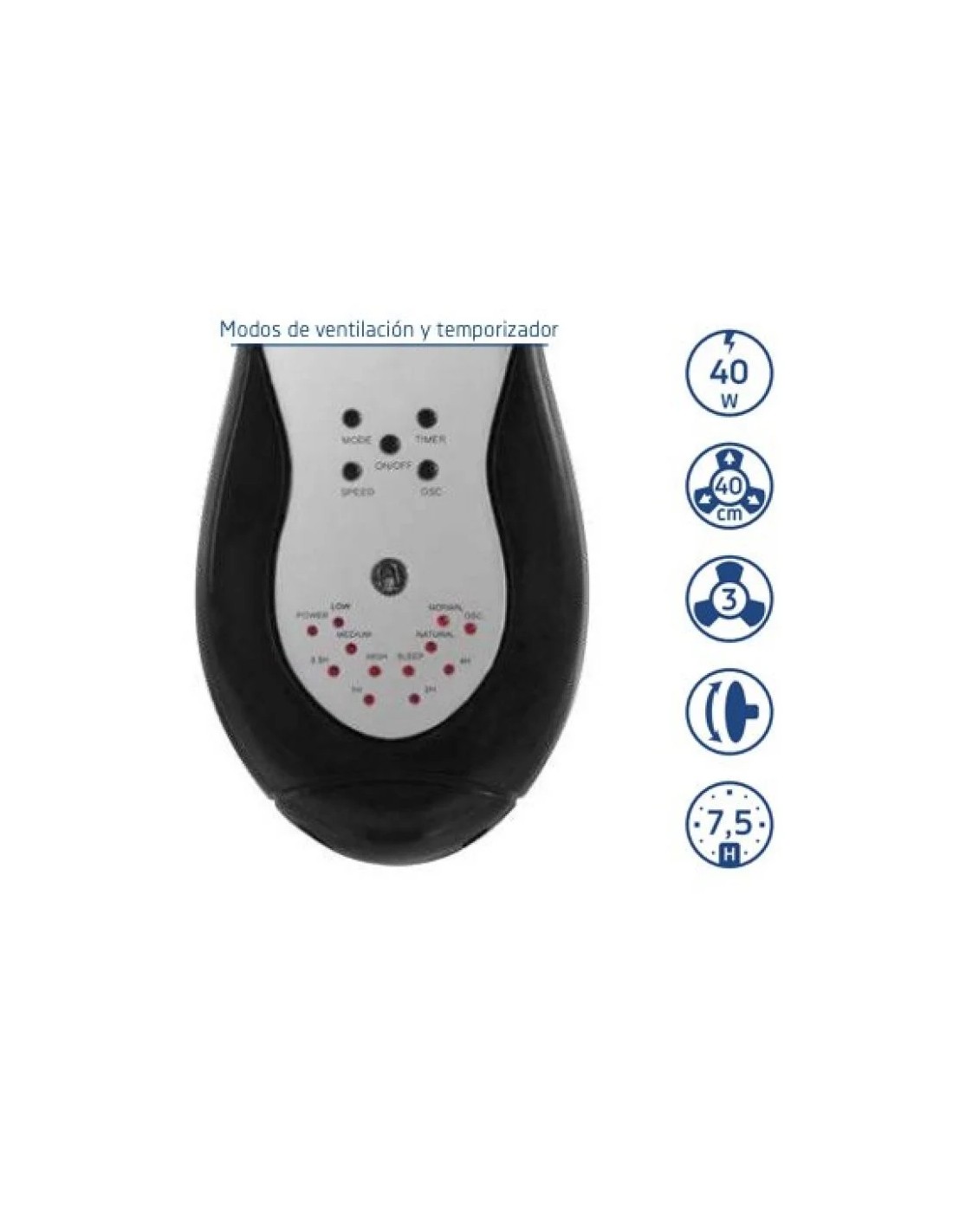 Ventilador de Pared Orbegozo WF 0243/ 40W/ 3 Aspas 40cm/ 3 velocidades