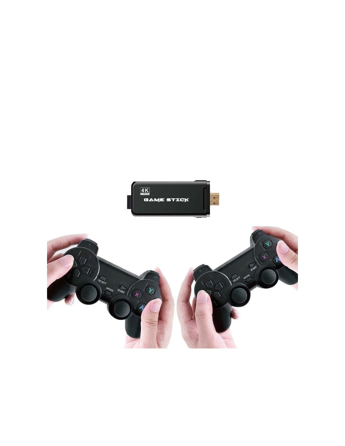 Consola Arcade Stick 4K 64GB + 2 mandos inalámbricos HDMI