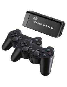 Consola Arcade Stick 4K 64GB + 2 mandos inalámbricos HDMI