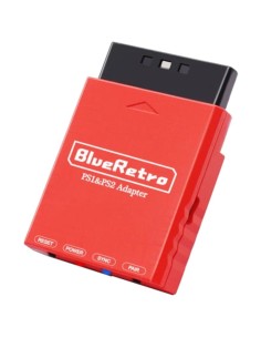 RetroScaler BlueRetro PS1, PS2, PS3, PS4, PS5, Nintendo Switch Rojo - Adaptador para gamepad