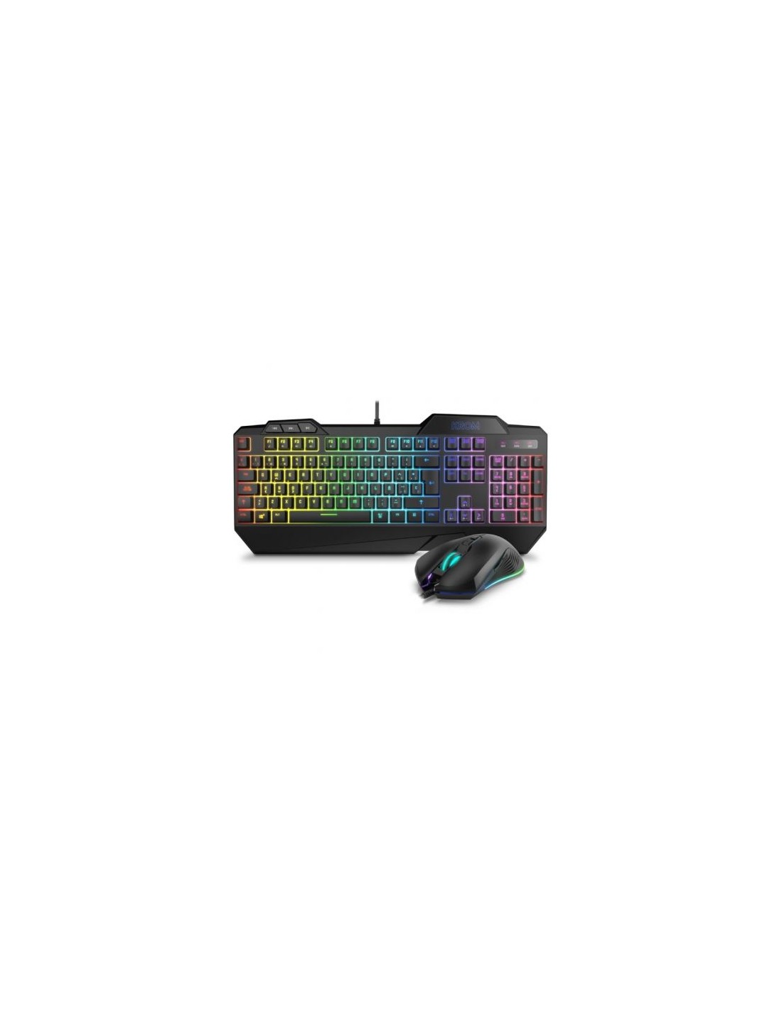 Pack Gaming Krom Krusher/ Teclado SemiMecánico + Ratón