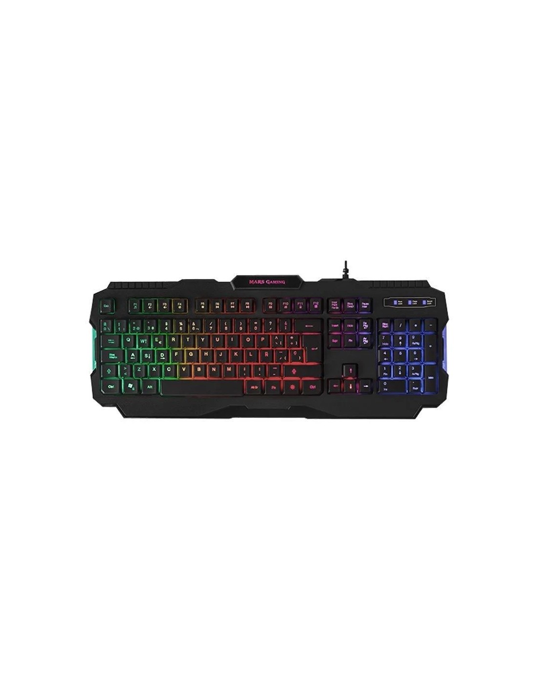 Pack Gaming Mars Gaming MCP118/ Teclado + Ratón Óptico + Alfombrilla