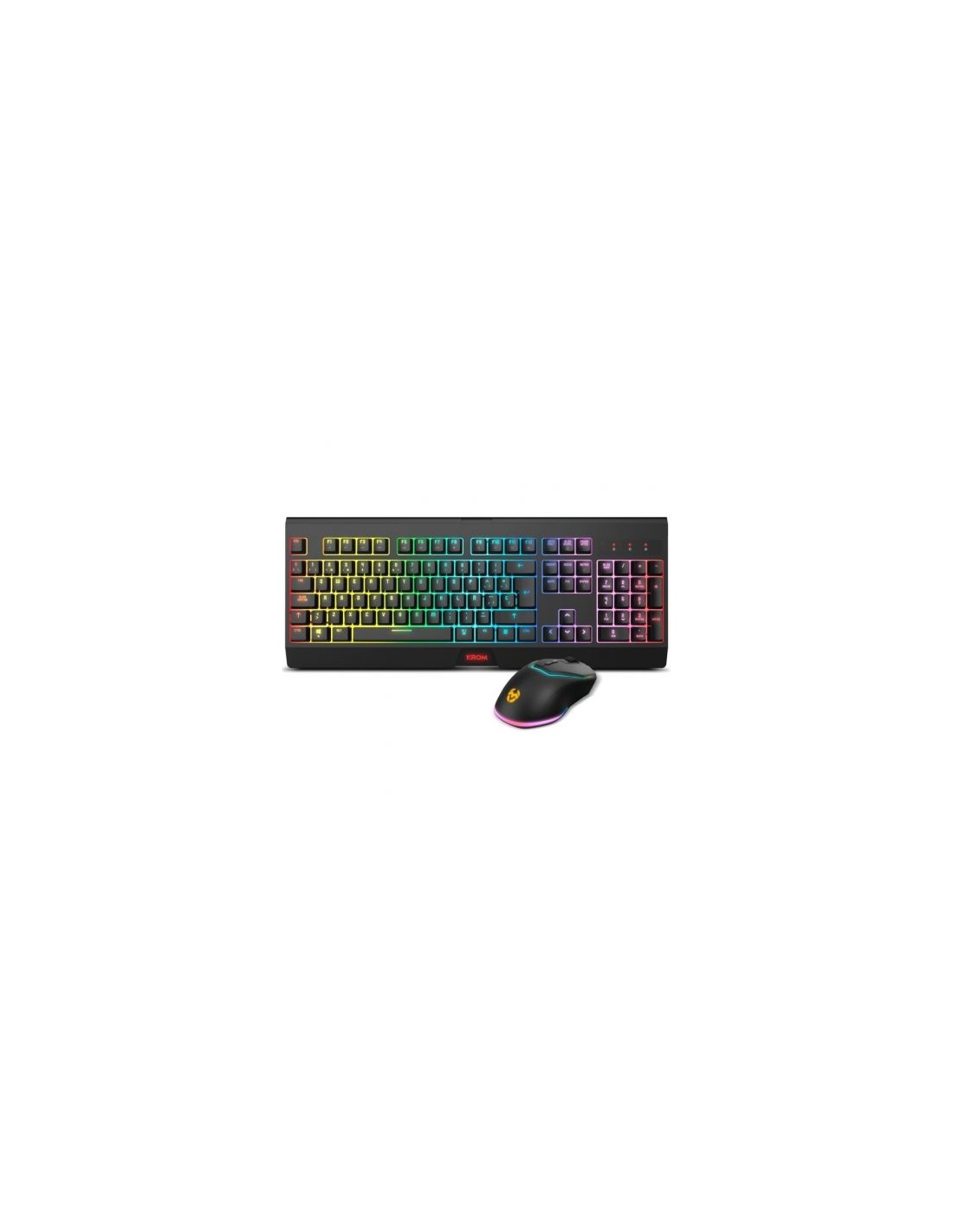 Pack Gaming Krom Kabala/ Teclado + Ratón Inalámbricos