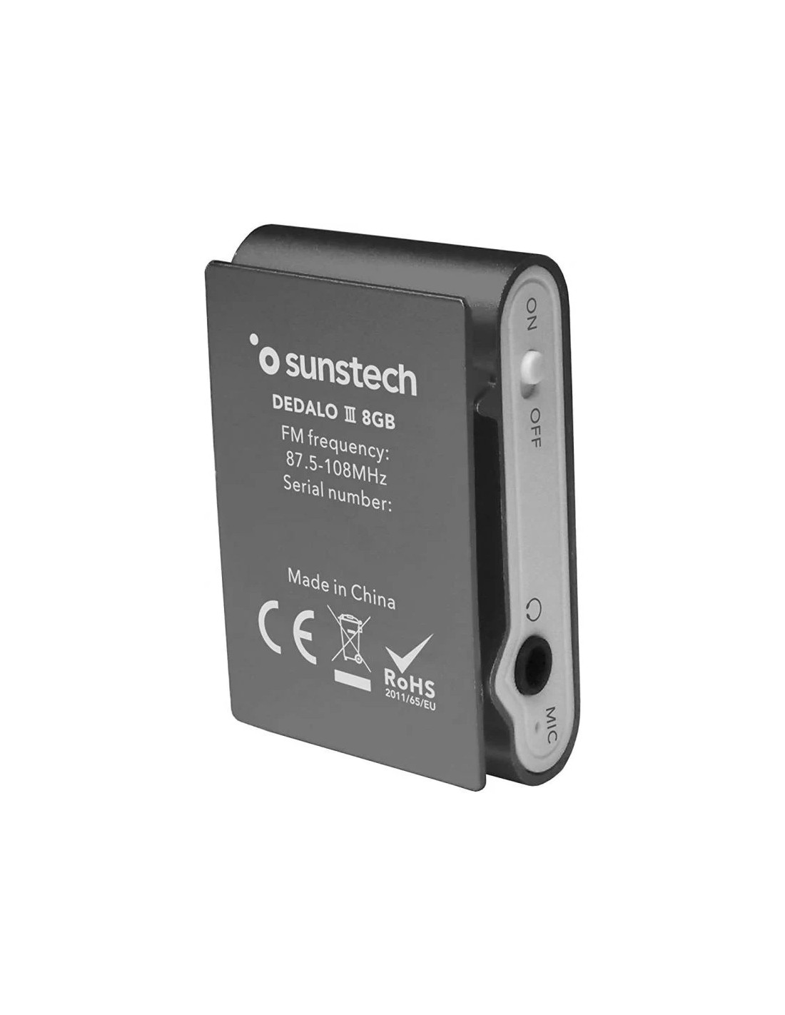 Reproductor MP3 Sunstech Dedalo III/ 8GB/ Radio FM