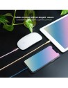 Cables USB 2.0 Lightning Nanocable 10.10.0401-CO2/ USB Macho - Lightning Macho/ 1m/ 3 Unidades/ Rosa, Dorado, Azul Pacífico