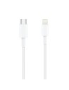 Cable USB 2.0 Tipo-C Lightning Nanocable 10.10.0602/ USB Tipo-C Macho - Lightning Macho/ 2m/ Blanco