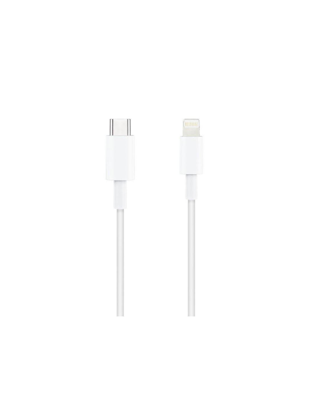 Cable USB 2.0 Tipo-C Lightning Nanocable 10.10.0602/ USB Tipo-C Macho - Lightning Macho/ 2m/ Blanco