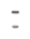 Cable USB 2.0 Tipo-C Lightning Nanocable 10.10.0601/ USB Tipo-C Macho - Lightning Macho/ 1m/ Blanco