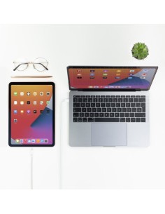 Cable USB 2.0 Tipo-C Lightning Nanocable 10.10.0600/ USB Tipo-C Macho - Lightning Macho/ 50cm/ Blanco 2