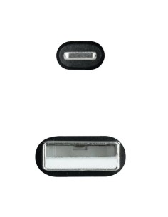 Cable USB 2.0 Lightning Nanocable 10.10.0401-COBK/ USB Macho - Lightning Macho/ 1m/ Negro 2