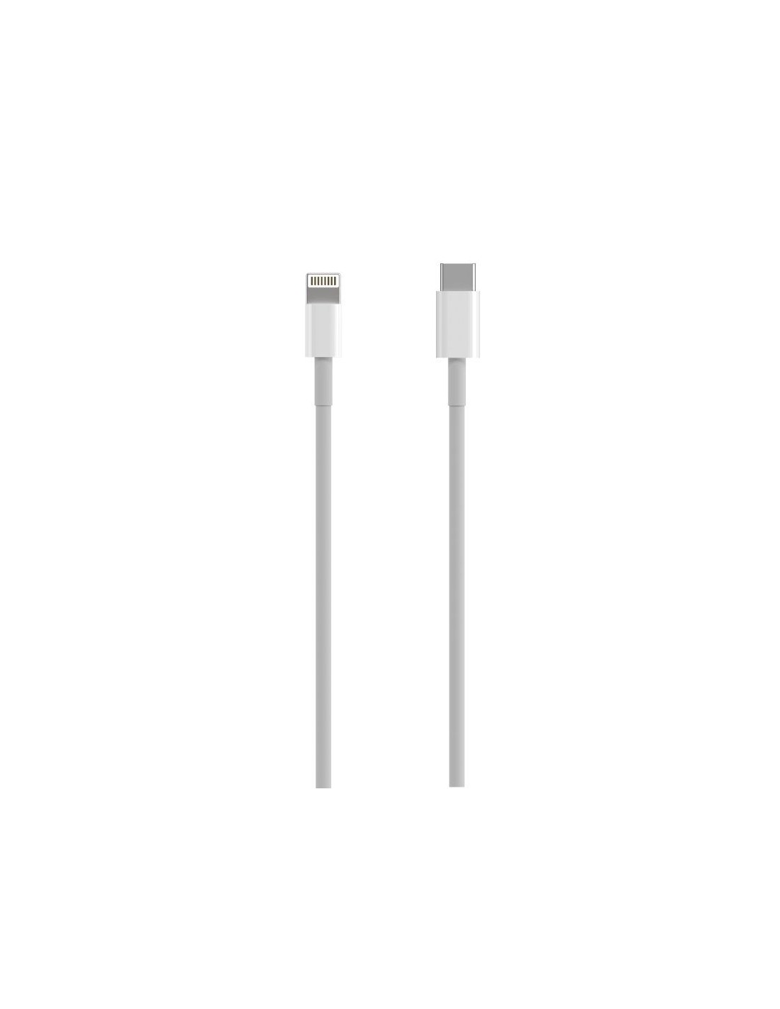Cable USB 2.0 Tipo-C Lightning Aisens A102-0543/ USB Tipo-C Macho - Lightning Macho/ Hasta 2.5W/ 60Mbps/ 50cm/ Blanco
