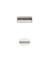 Cable USB 2.0 Lightning Nanocable 10.10.0400/ USB Macho - Lightning Macho/ 50 cm/ Blanco