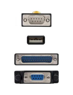 Cable Conversor impresora Nanocable 10.03.0002/ USB Macho - DB9 Macho/ DB25 Macho 2