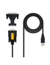 Cable Conversor impresora Nanocable 10.03.0002/ USB Macho - DB9 Macho/ DB25 Macho
