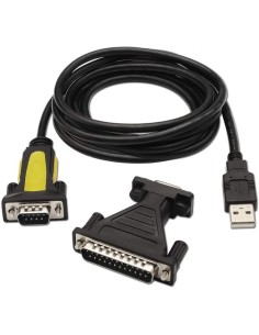 Cable Conversor impresora Aisens A104-0039/ USB Macho - DB9 Macho/ 1.8m/ Negro 2