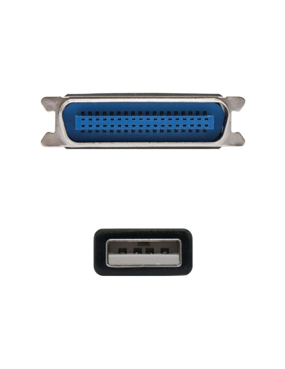 Cable Conversor impresora Nanocable 10.03.0001/ USB Macho - CN36 Macho/ 1.5m/ Negro