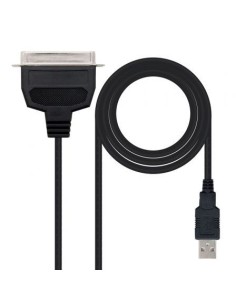 Cable Conversor impresora Nanocable 10.03.0001/ USB Macho - CN36 Macho/ 1.5m/ Negro