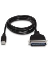 Cable Conversor impresora Aisens A104-0038/ USB Macho - CN36 Macho/ Negro