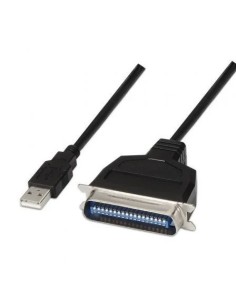 Cable Conversor impresora Aisens A104-0038/ USB Macho - CN36 Macho/ Negro