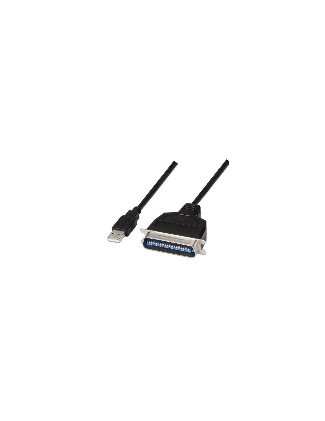 Cable Conversor impresora Aisens A104-0038/ USB Macho - CN36 Macho/ Negro