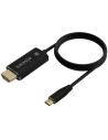 Cable Conversor Aisens A109-0712/ USB Tipo-C Macho/ HDMI 8K Macho/ Hasta 27W/ 6000Mbps/ 2m/ Negro