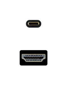 Cable Conversor Nanocable 10.15.5133/ USB Tipo-C Macho - HDMI Macho/ 3m/ Negro 2