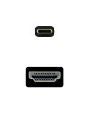 Cable Conversor Nanocable 10.15.5133/ USB Tipo-C Macho - HDMI Macho/ 3m/ Negro