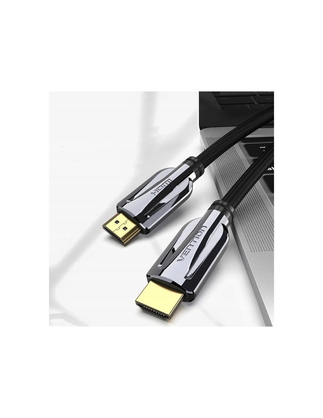 Cable HDMI 2.1 8K Vention AALBI/ HDMI Macho - HDMI Macho/ 3m/ Gris y Negro