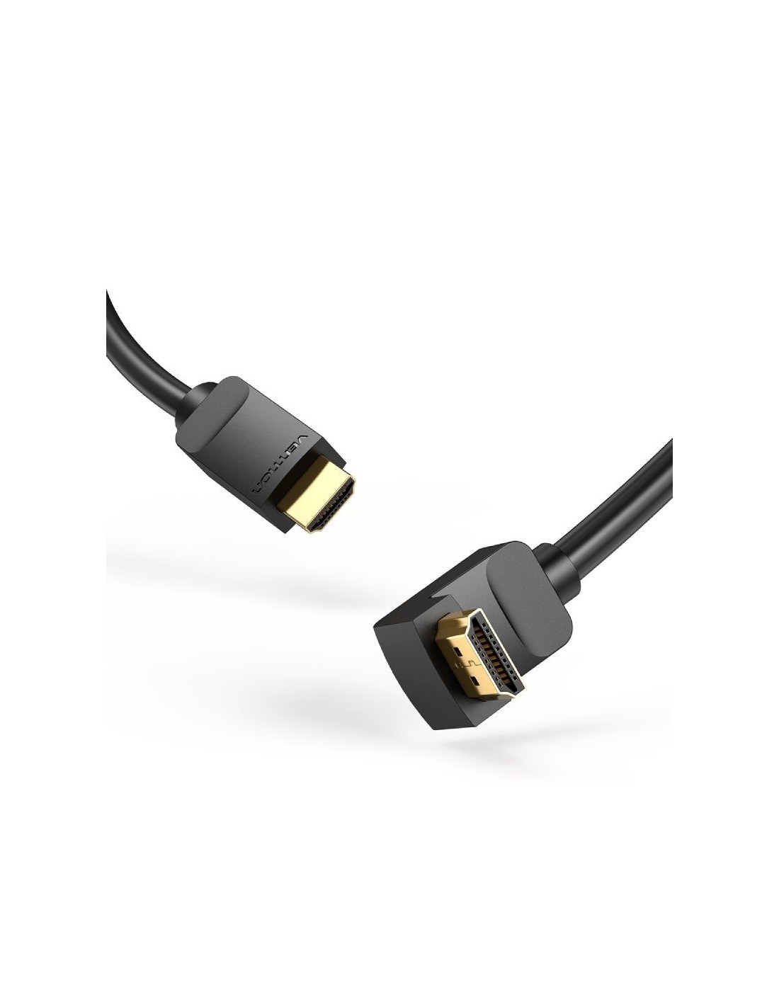 Cable HDMI 2.0 4K Acodado Vention AAQBG/ HDMI Macho - HDMI Macho/ 1.5m/ Negro