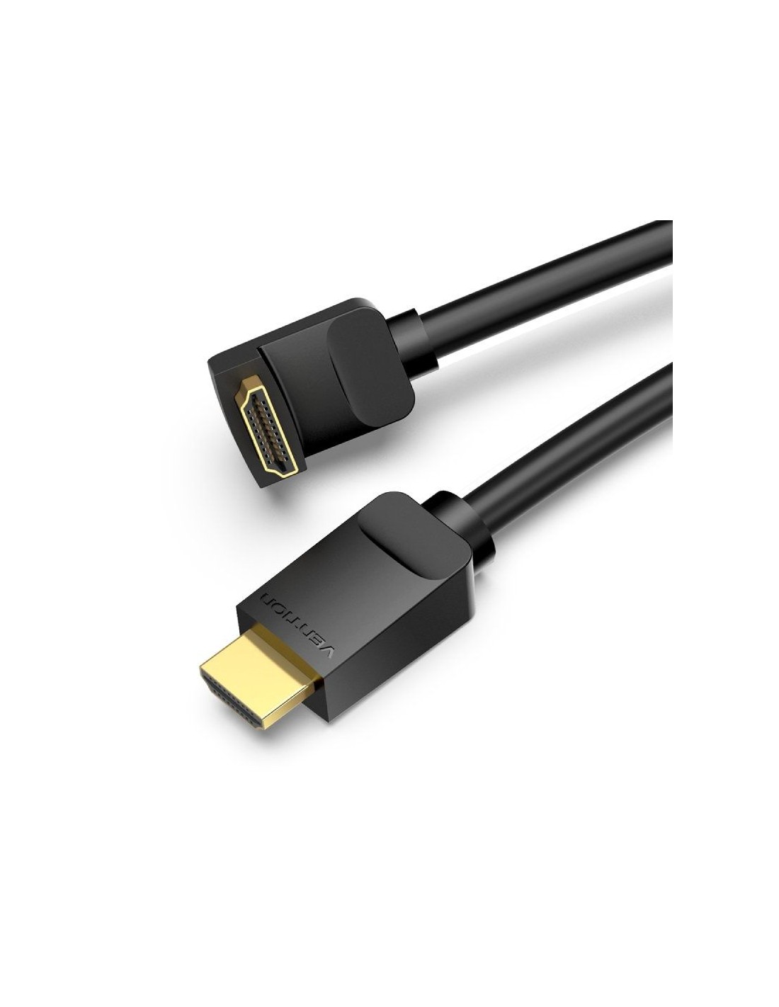 Cable HDMI 2.0 4K Acodado Vention AAQBG/ HDMI Macho - HDMI Macho/ 1.5m/ Negro