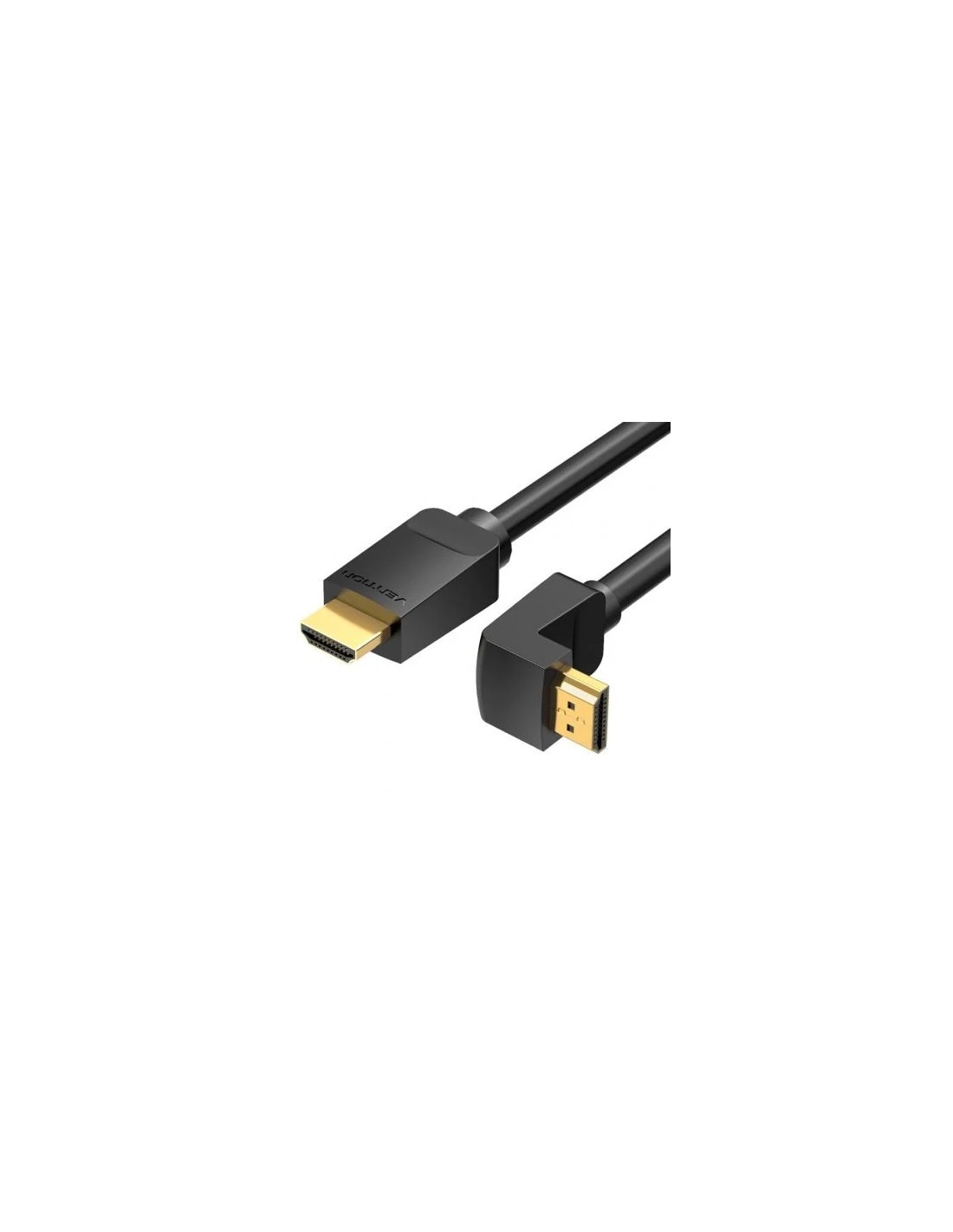 Cable HDMI 2.0 4K Acodado Vention AAQBG/ HDMI Macho - HDMI Macho/ 1.5m/ Negro