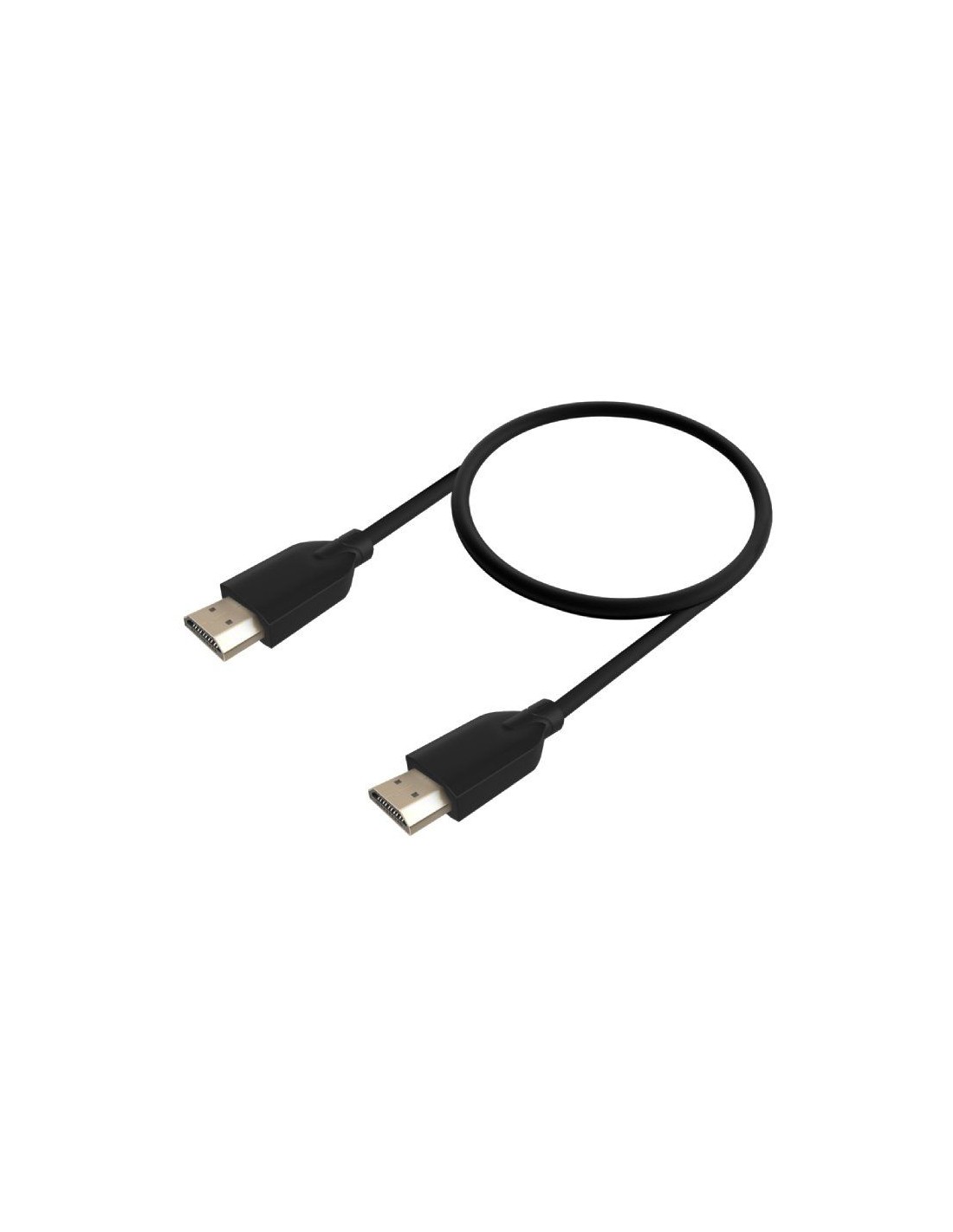 Cable HDMI 2.0 4K CCS Aisens A120-0728/ HDMI Macho - HDMI Macho/ Hasta 10W/ 2250Mbps/ 50cm/ Negro