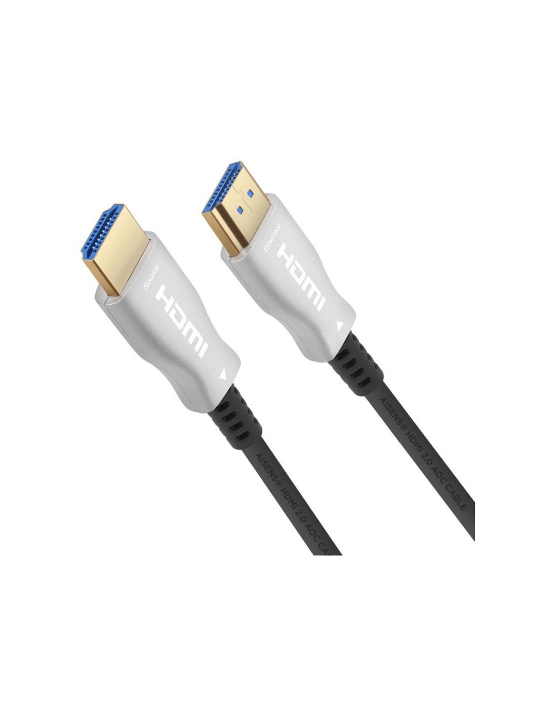 Cable HDMI 2.0 AOC 4K Aisens A148-0379/ HDMI Macho - HDMI Macho/ 30m/ Negro