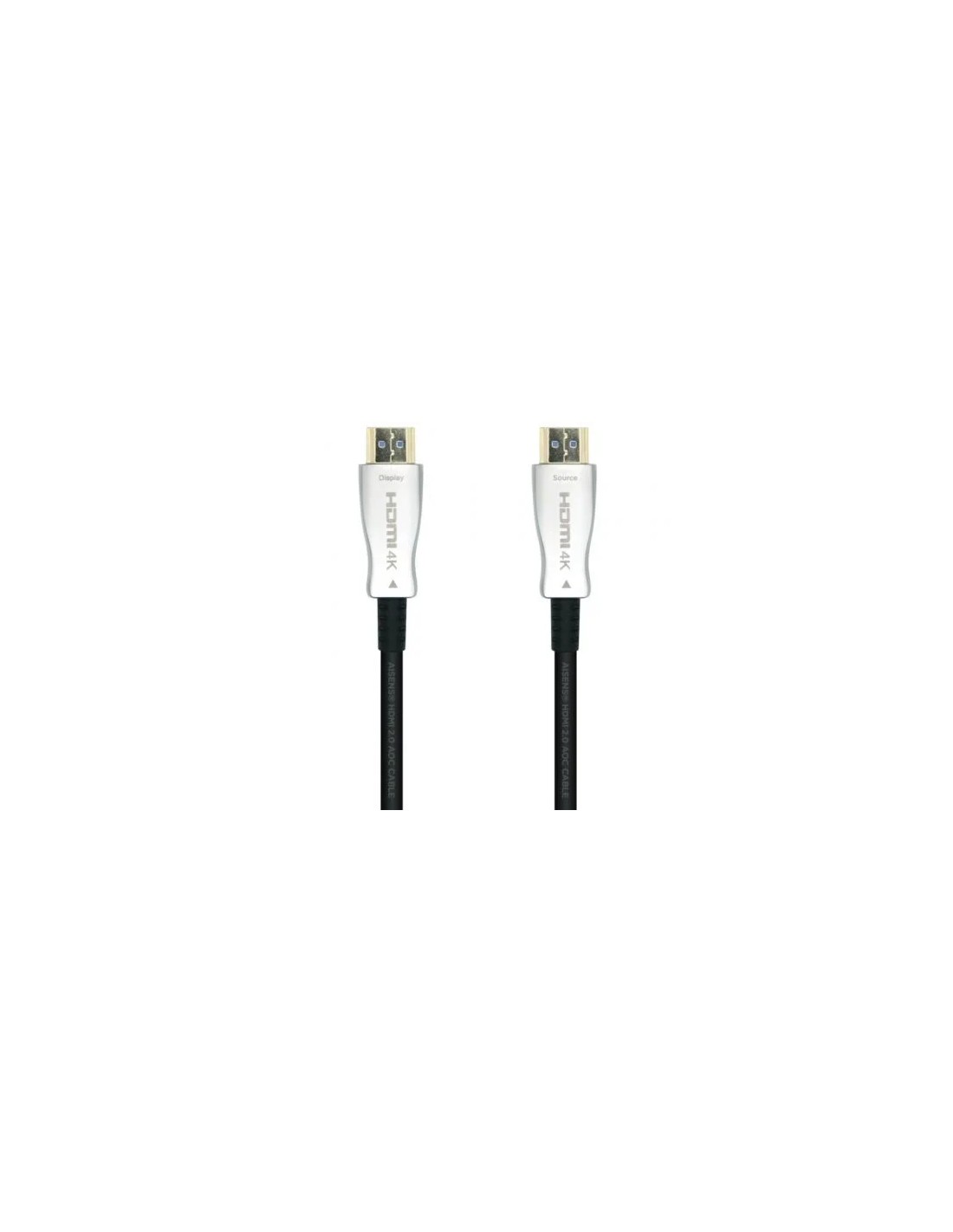 Cable HDMI 2.0 AOC 4K Aisens A148-0379/ HDMI Macho - HDMI Macho/ 30m/ Negro