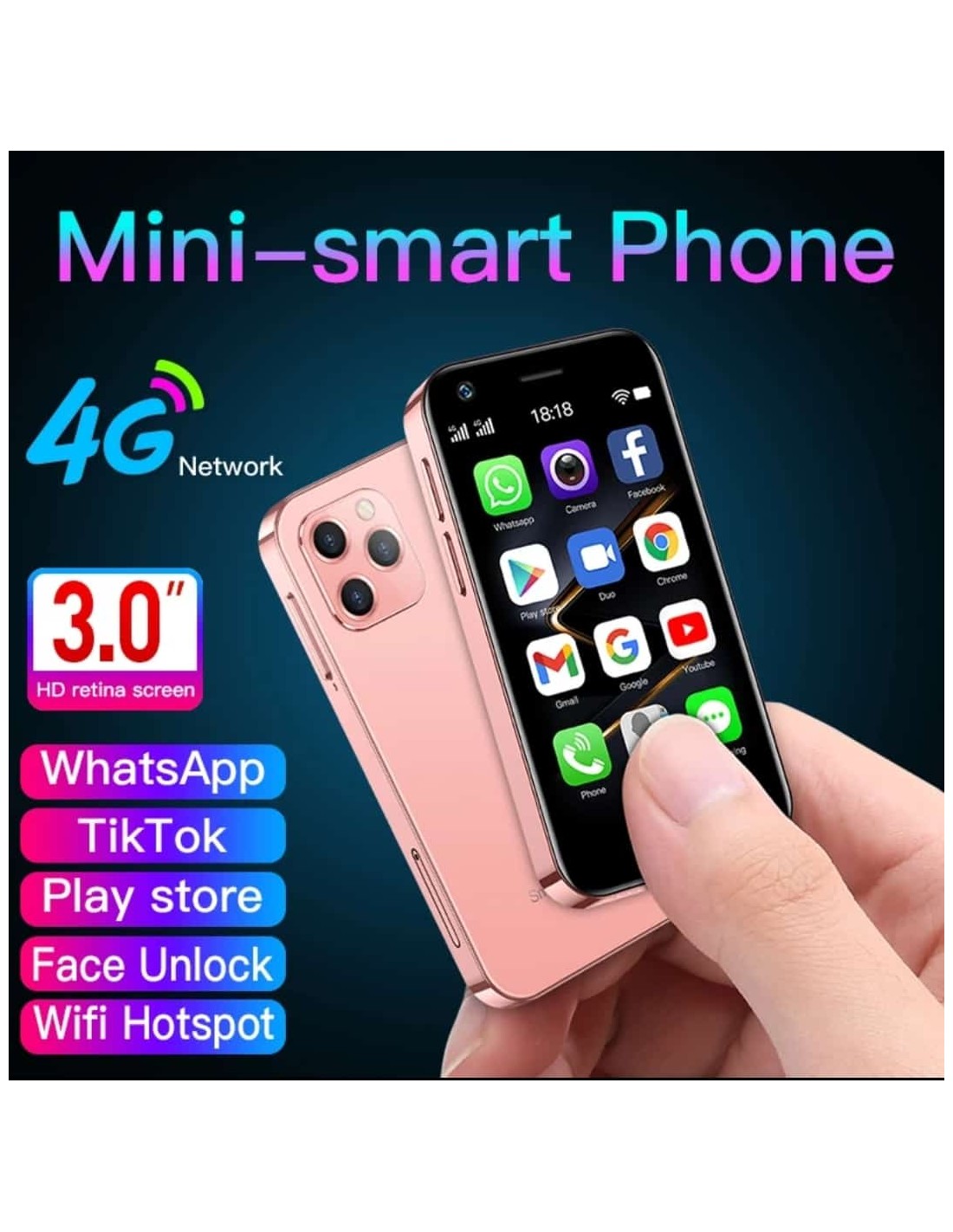 Mini telefono inteligente 3 pulgadas Soyes XS16 3GB/64GB