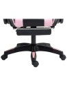 PowerGaming LED RGB Silla Reposapiés Negro+Rosa