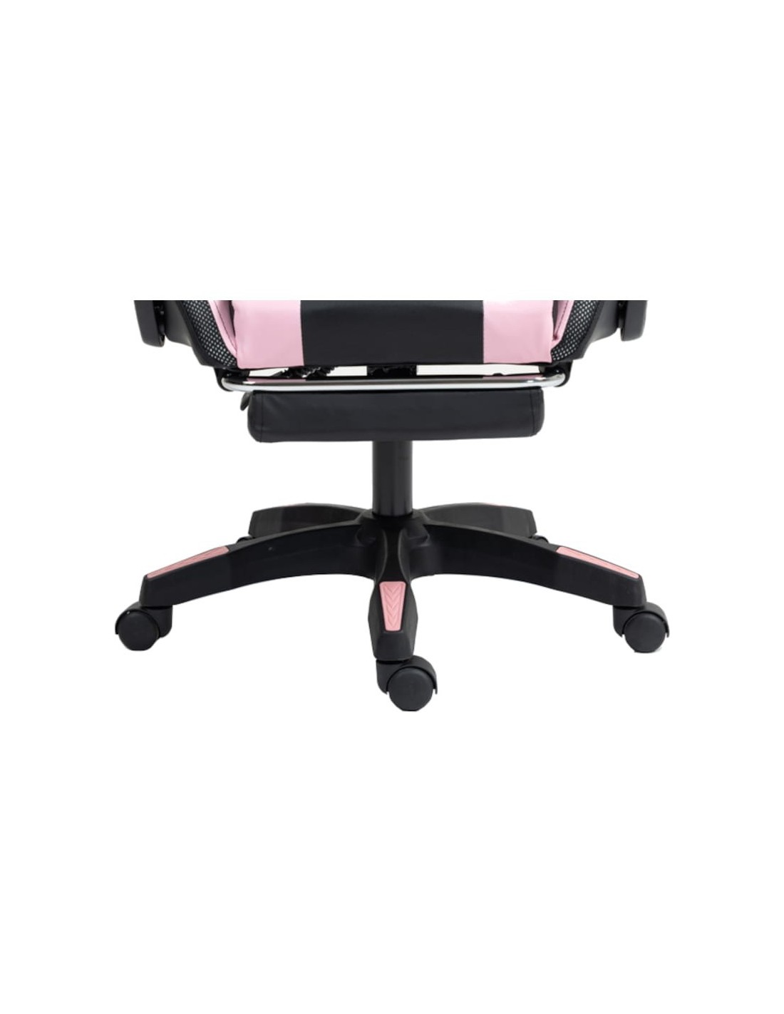 PowerGaming LED RGB Silla Reposapiés Negro+Rosa