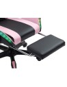 PowerGaming LED RGB Silla Reposapiés Negro+Rosa