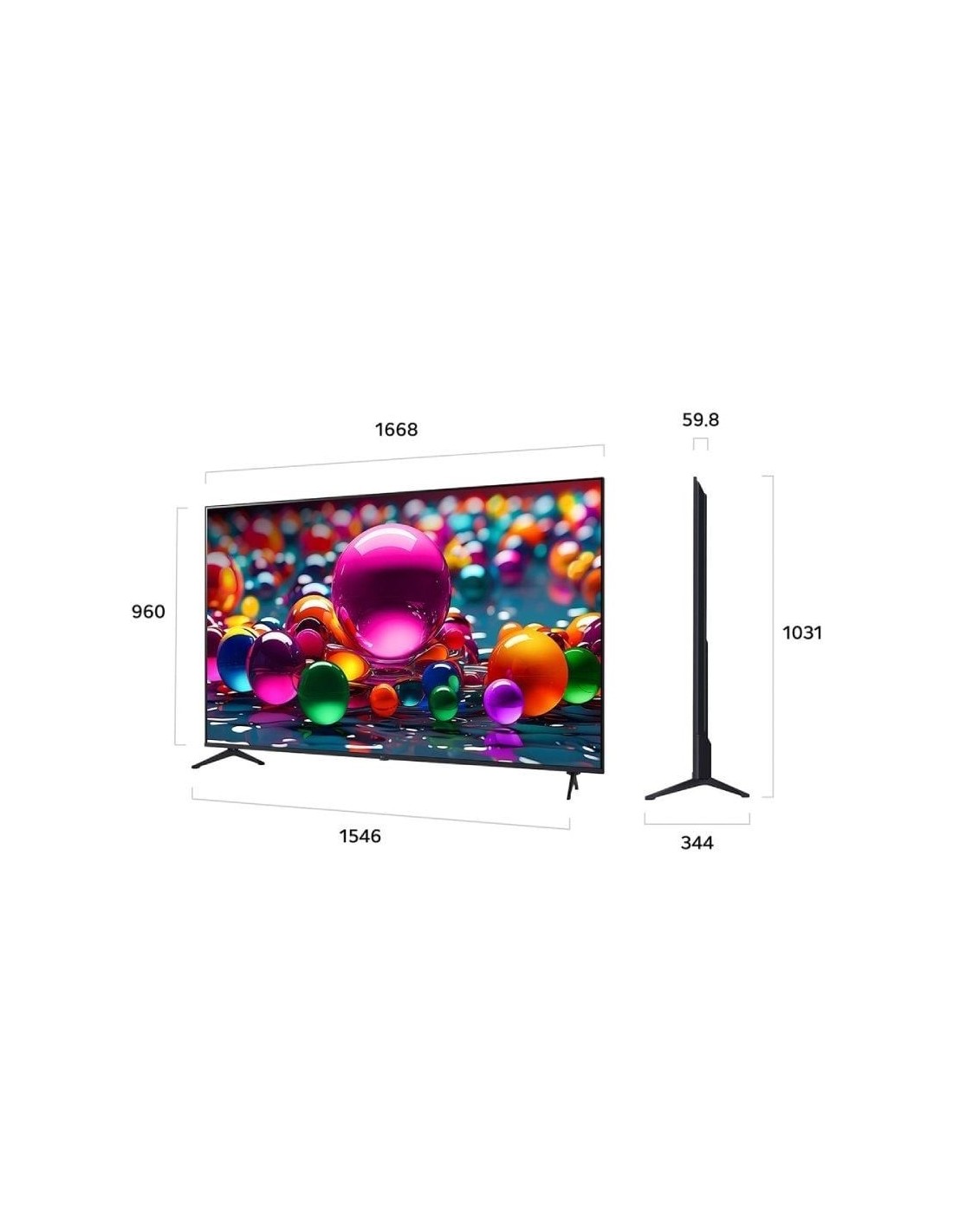 Televisor LG UHD 75UA75006LA 75"/ Ultra HD 4K/ Smart TV/ WiFi