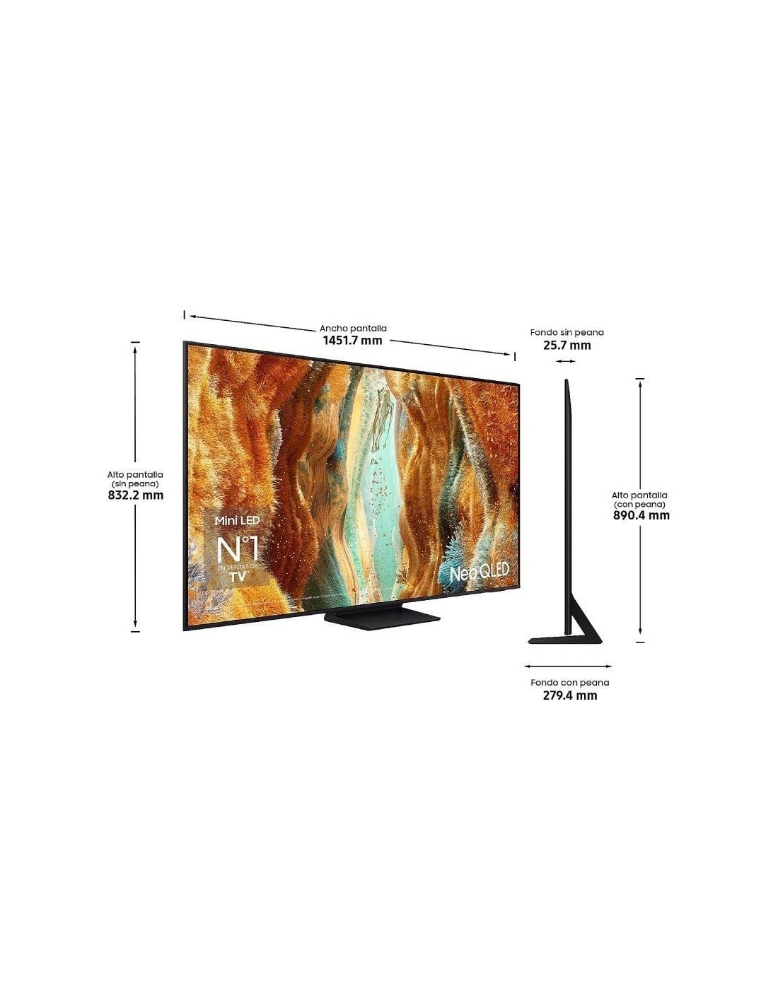 Samsung Neo QLED 65" 4K - NQ4 AI Gen2 Gaming Hub | El Ocio Virtual