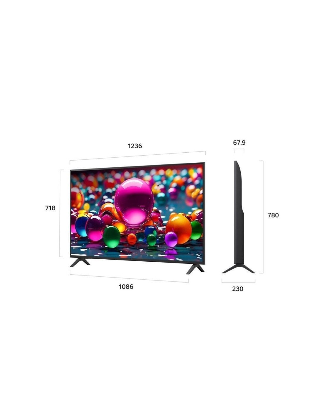 LG 55" UHD 4K - Alpha 7 AI Gen8 webOS Re:New | El Ocio Virtual