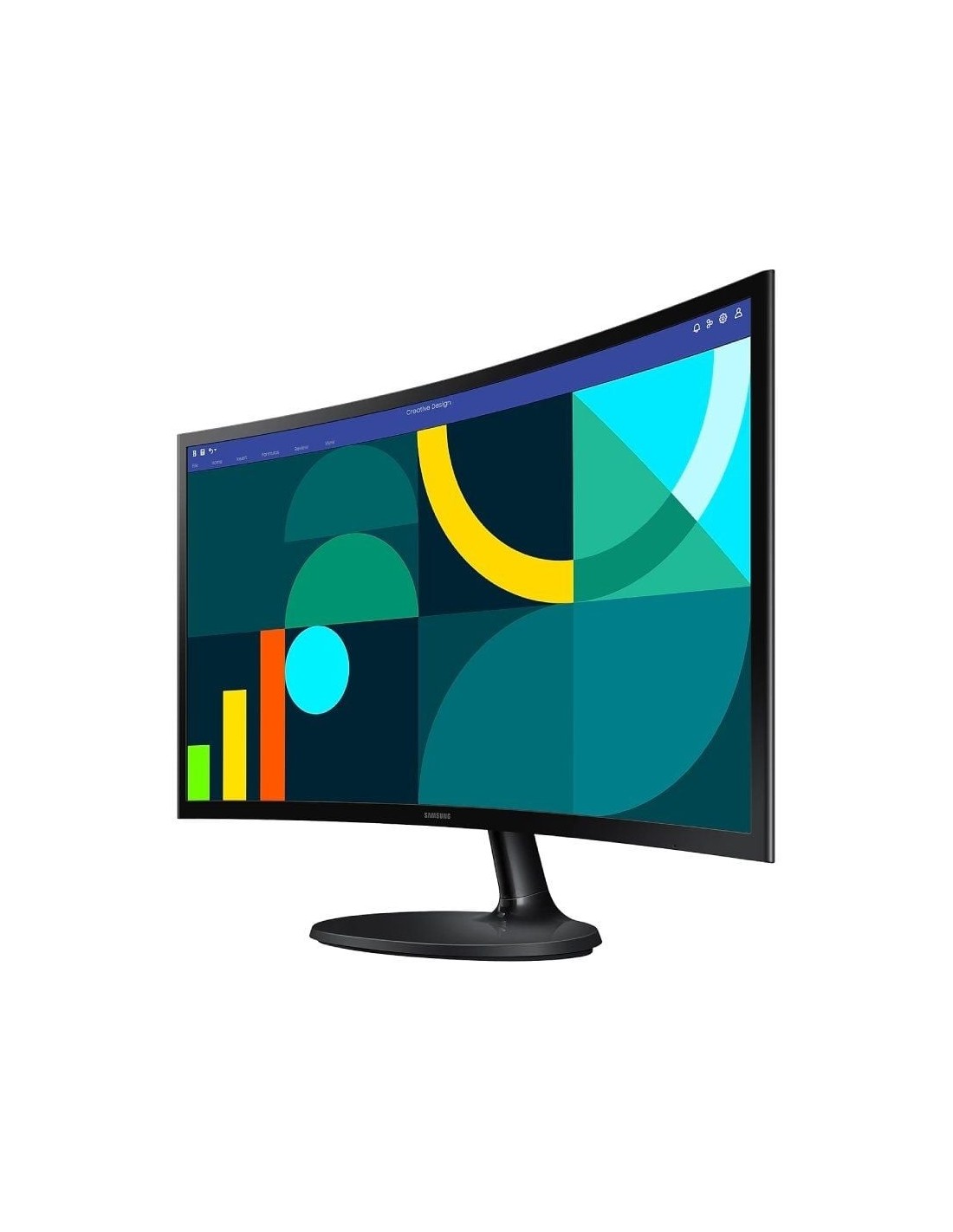 Monitor Samsung 24" Curvo | Full HD | 100Hz | Modo Gaming | Eye Comfort
